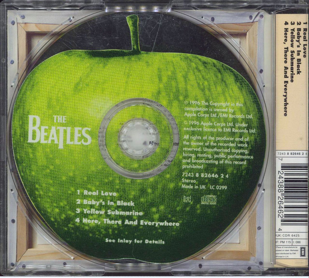 The Beatles Real Love UK CD single (CD5 / 5") BTLC5RE796849