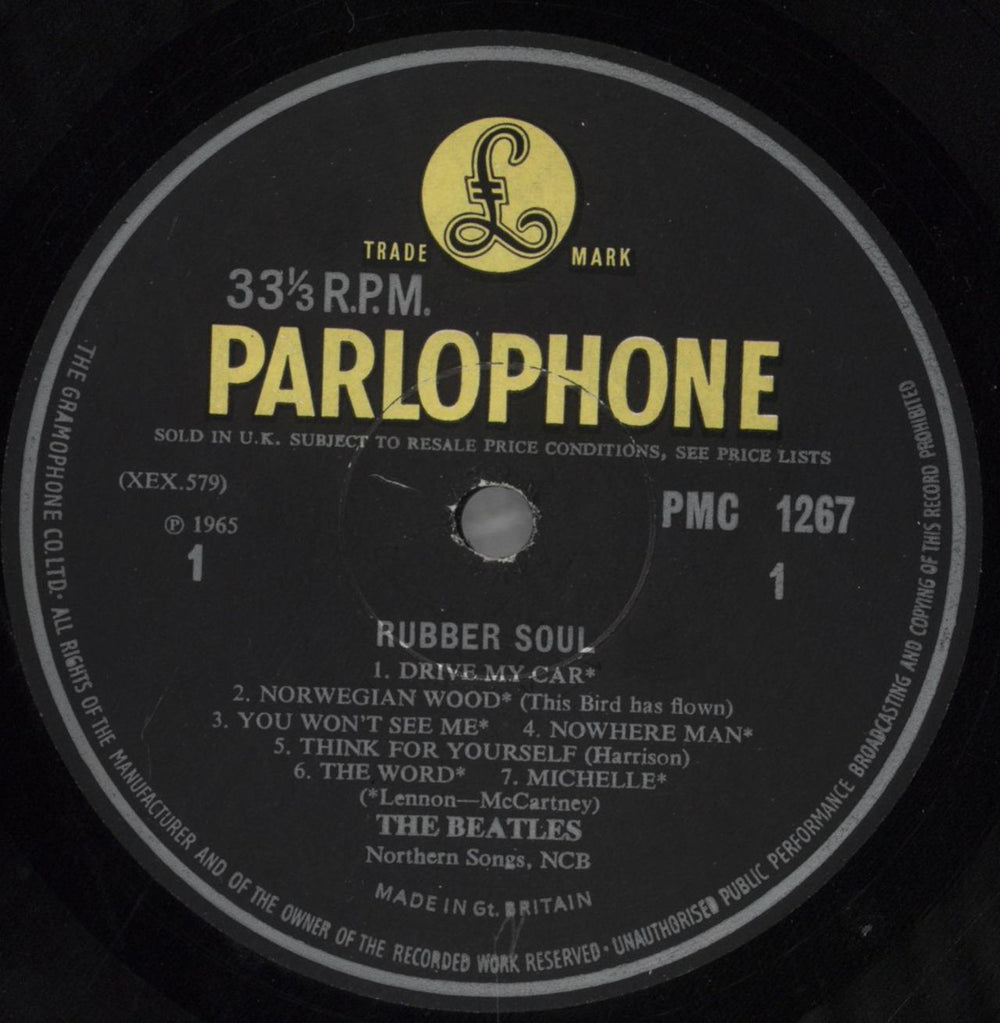 The Beatles Rubber Soul - 1st - VG UK Vinyl LP — RareVinyl.com