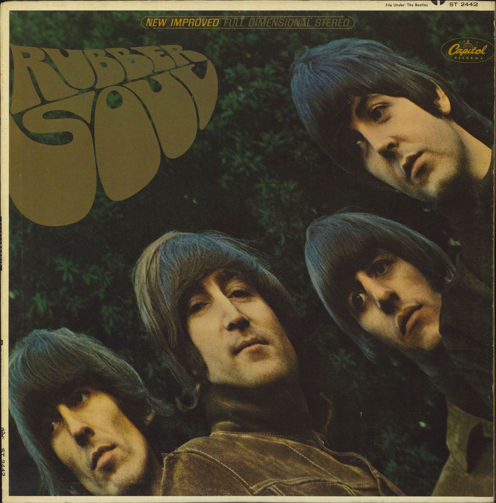 The Beatles Rubber Soul - Lime Green Label Canadian vinyl LP album (LP record) ST2442