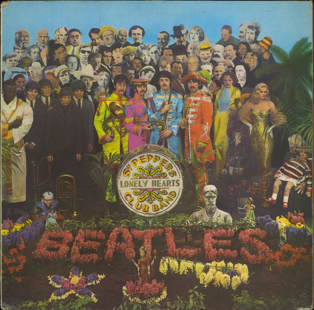 The Beatles Sgt. Pepper's - 1st - VG UK vinyl LP album (LP record) PMC7027