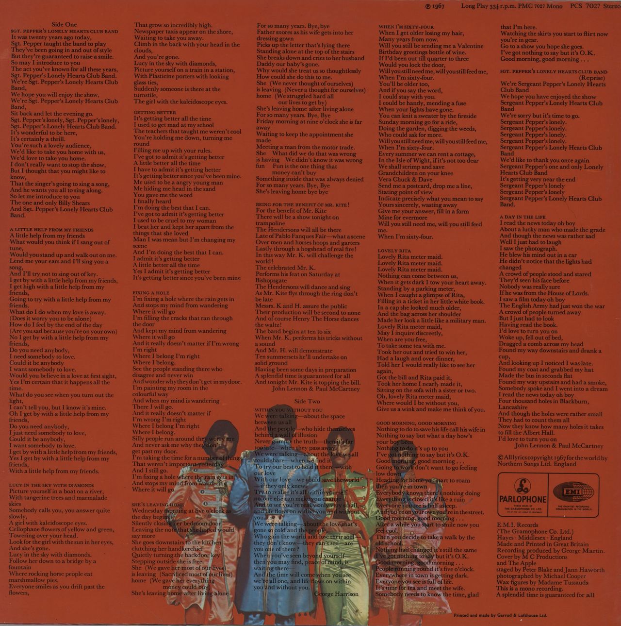 The Beatles Sgt. Pepper's - One Box - EX - Hybrid Sleeve UK Vinyl