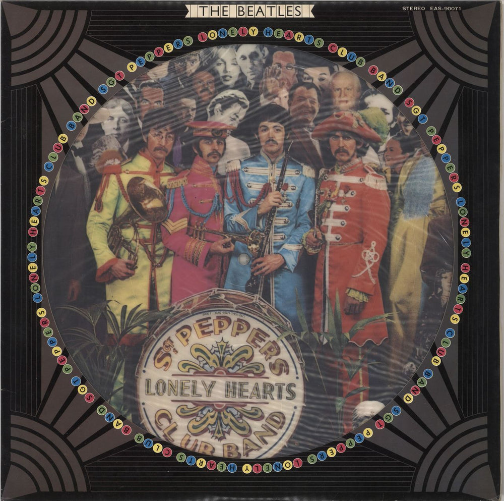 The Beatles Sgt Peppers Lonely Hearts Club Band Japanese picture disc LP (vinyl picture disc album) EAS-90071