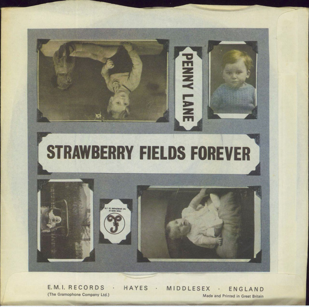 The Beatles Strawberry Fields Forever - 1st - 4pr - WOS UK 7" vinyl single (7 inch record / 45)