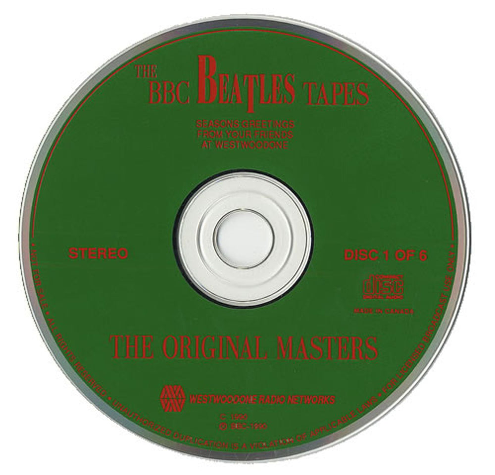 The Beatles The BBC Beatles Tapes - The Original Masters US Promo 6-CD album set 6 CD SET