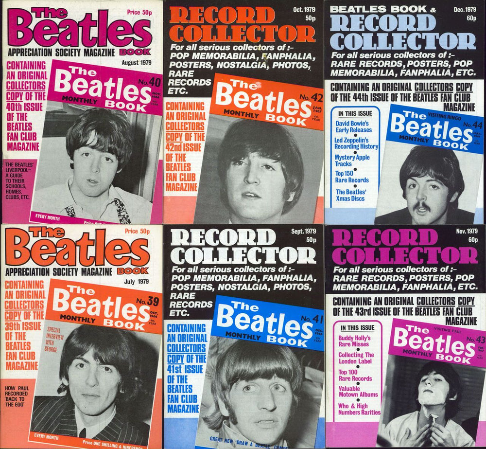 The Beatles The Beatles Book - 1979 - 12 Issues UK magazine BTLMATH787913