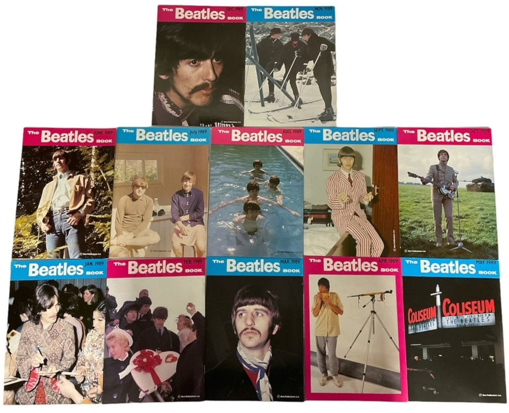 The Beatles The Beatles Book - 1989 - 12 Issues UK magazine