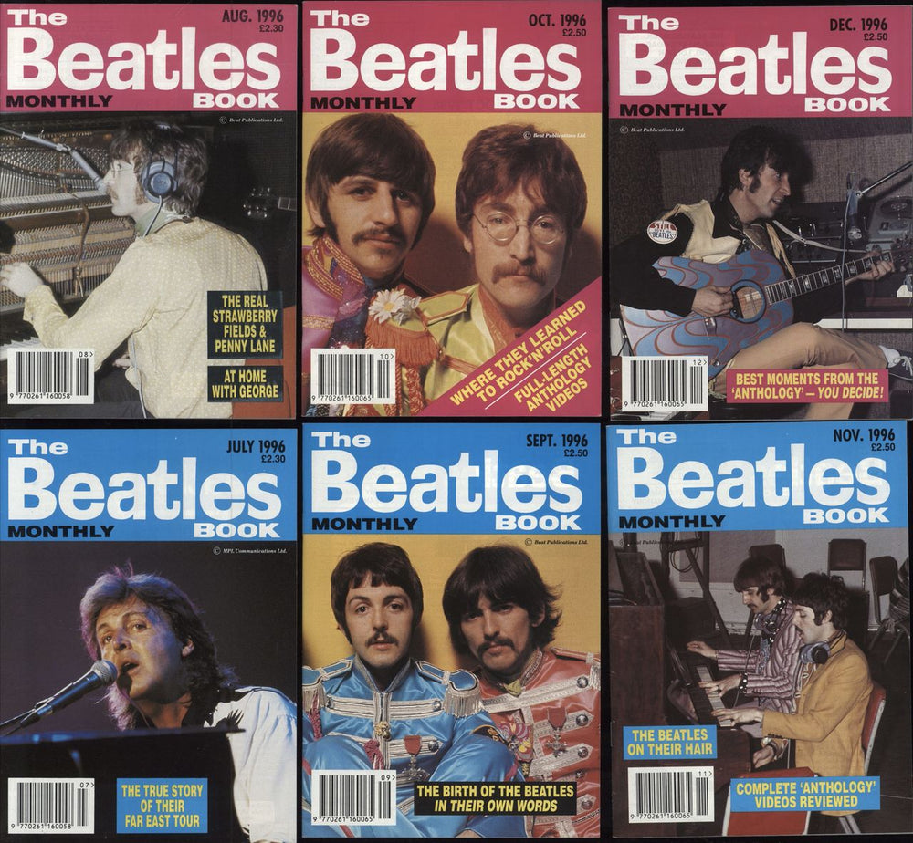 The Beatles The Beatles Book - 1996 - 12 Issues UK magazine BTLMATH787917