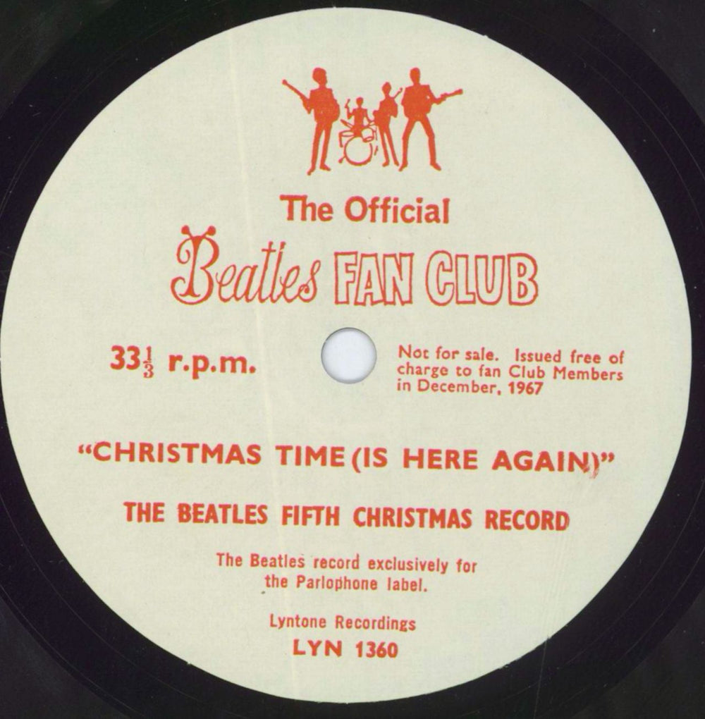 The Beatles The Beatles' Fifth Christmas Record + Newsletter UK 7" vin — RareVinyl.com