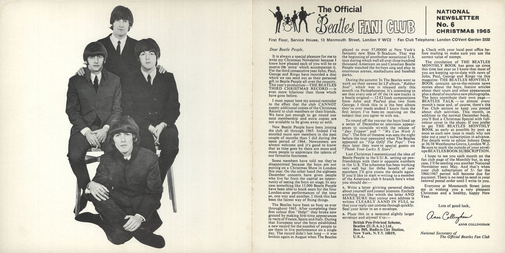 The Beatles The Beatles Third Christmas Record + Newsletter UK 7" vinyl single (7 inch record / 45)