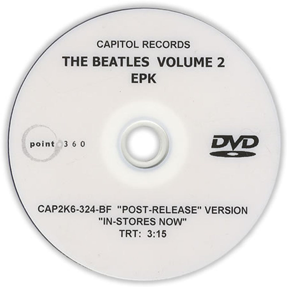 The Beatles The Beatles Volume 2 US Promo promo DVD-R PROMO DVD-R