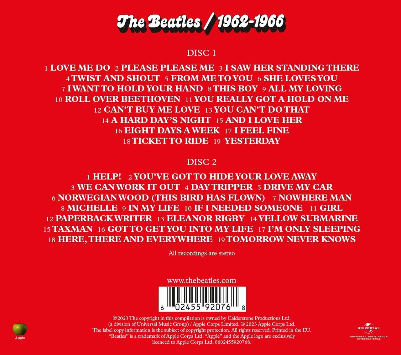 The Beatles The Red Album 1962-1966 (2023 Edition) - Sealed UK 2-CD al —  RareVinyl.com