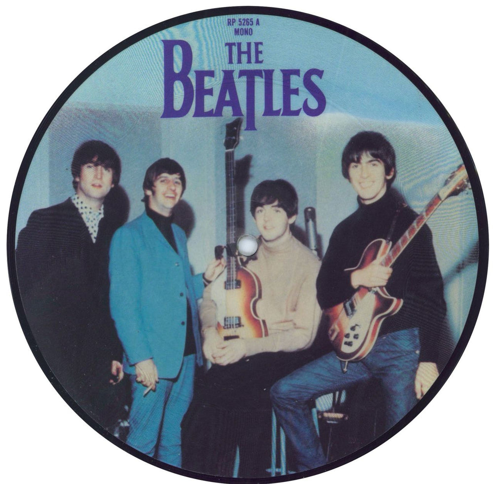 The Beatles Ticket To Ride - EX UK 7" vinyl picture disc (7 inch picture disc single) RP5265