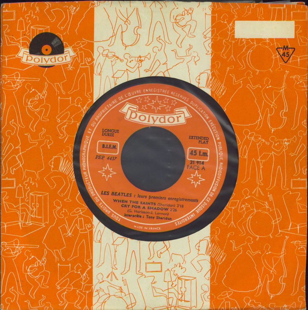 The Beatles When The Saints / My Bonnie - 2nd French 7" vinyl single (7 inch record / 45) 21914