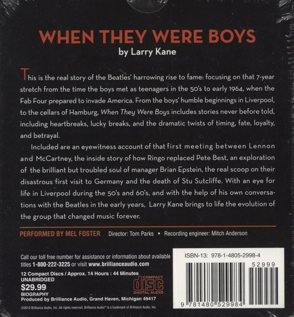 The Beatles When They Were Boys US CD Album Box Set 9780762440146