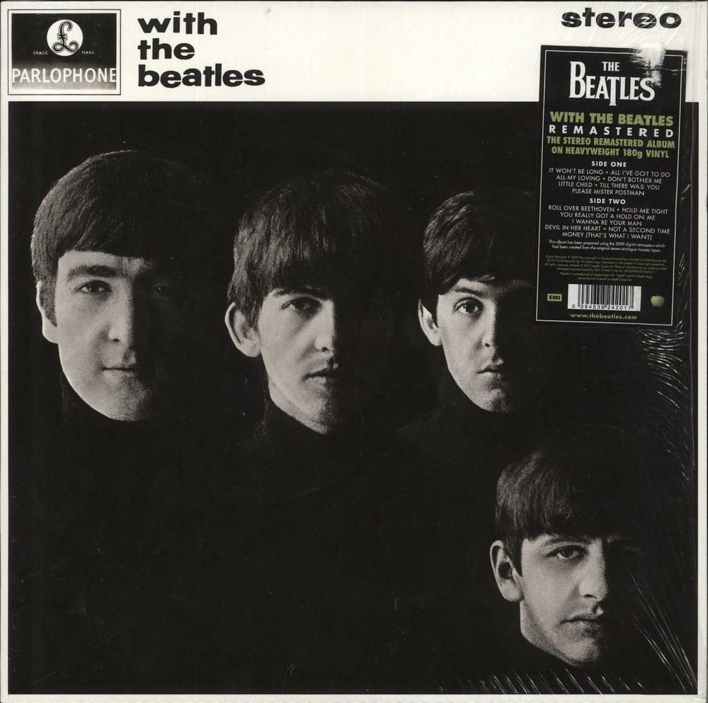 The Beatles With The Beatles: Remastered - 180gm Vinyl UK vinyl LP album (LP record) 094638242017