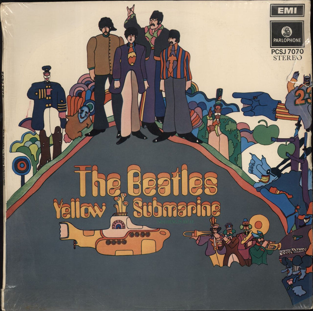 The Beatles Yellow Submarine - 2nd South African vinyl LP album (LP record) PCSJ7070