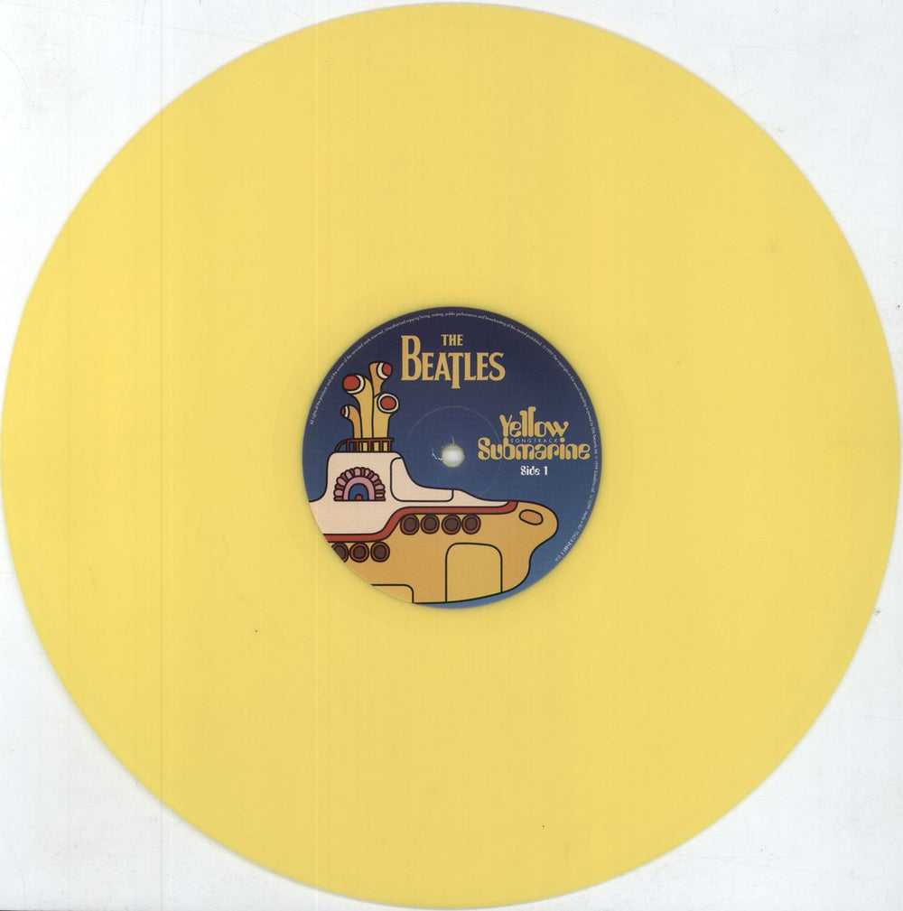 The Beatles Yellow Submarine Soundtrack - Yellow Vinyl + Press Kit UK vinyl LP album (LP record) BTLLPYE811262