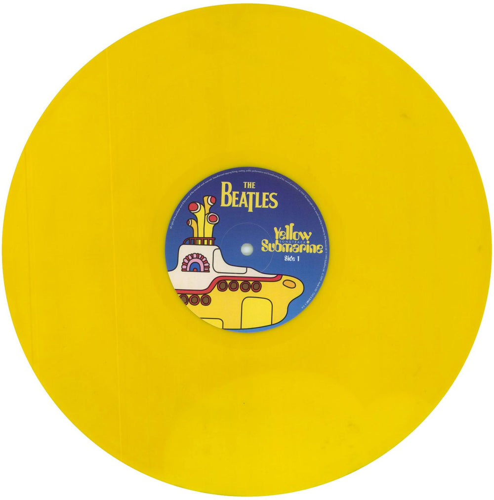 The Beatles Yellow Submarine Soundtrack - Yellow Vinyl - VG UK vinyl LP album (LP record) BTLLPYE811168