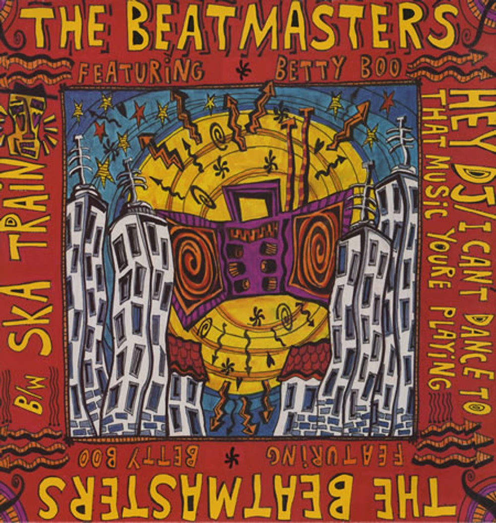 The Beatmasters Hey DJ / I Can't Dance To That Music You're Playing UK 12" vinyl single (12 inch record / Maxi-single) LEFT34T