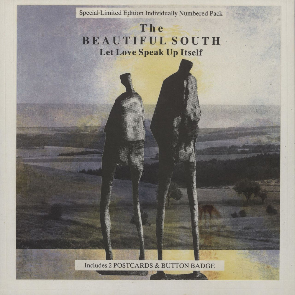 The Beautiful South Let Love Speak Up Itself - Postcard Pack UK 7" vinyl single (7 inch record / 45) GODP53