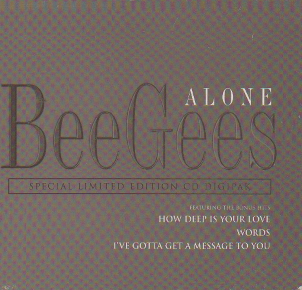 The Bee Gees Alone - Digipak UK CD single (CD5 / 5") 573529-2