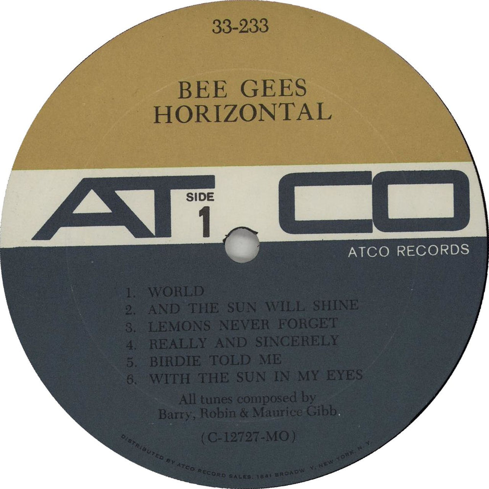 The Bee Gees Horizontal US vinyl LP album (LP record) BGELPHO616118
