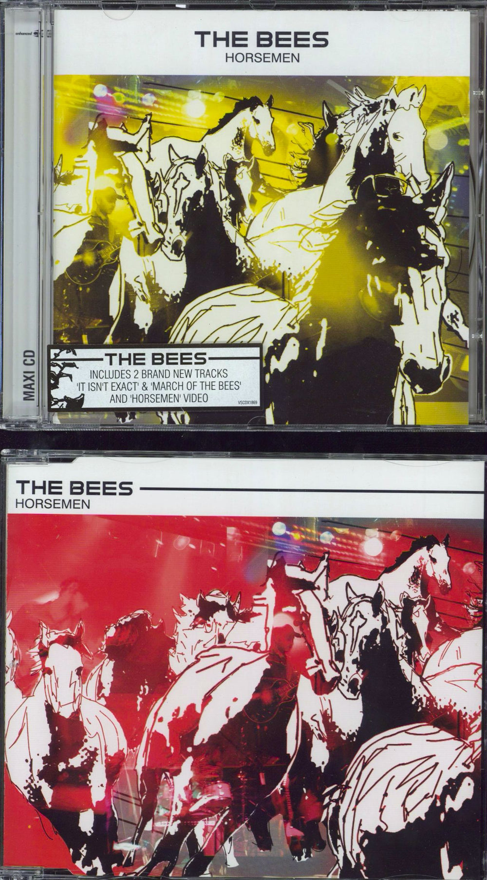 The Bees (00s) Horsemen UK 2-CD single set (Double CD single) VSCDT/VSCDX1869