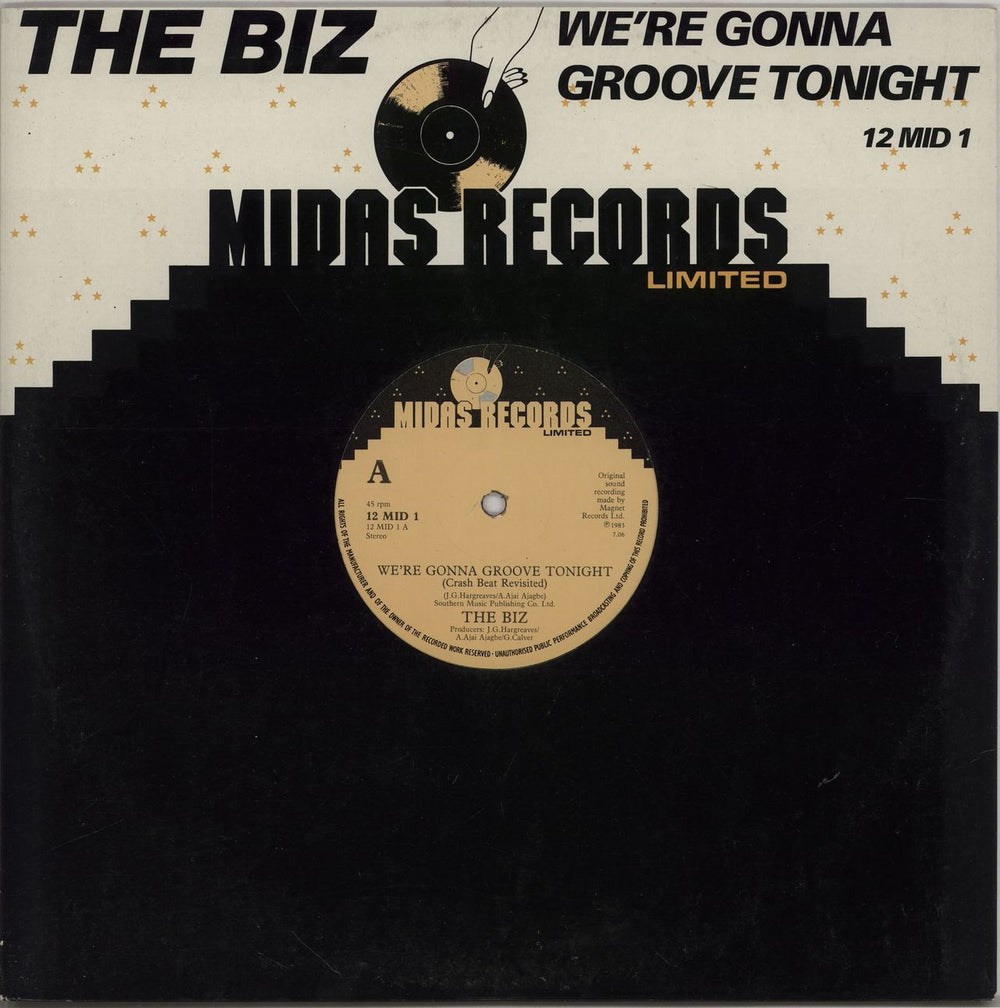 The Biz We're Gonna Groove Tonight UK 12" vinyl single (12 inch record / Maxi-single) 12MID1