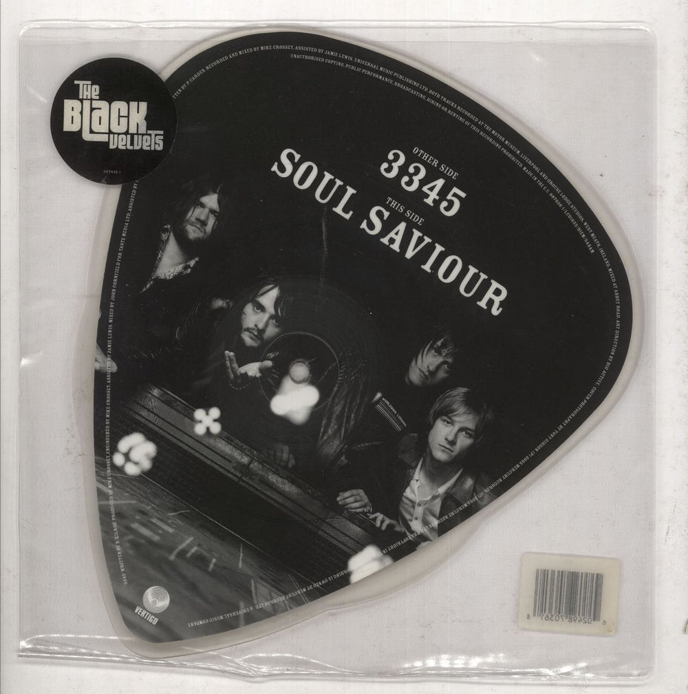 The Black Velvets 3345 / Soul Saviour UK shaped picture disc (picture disc vinyl record) 987036-1