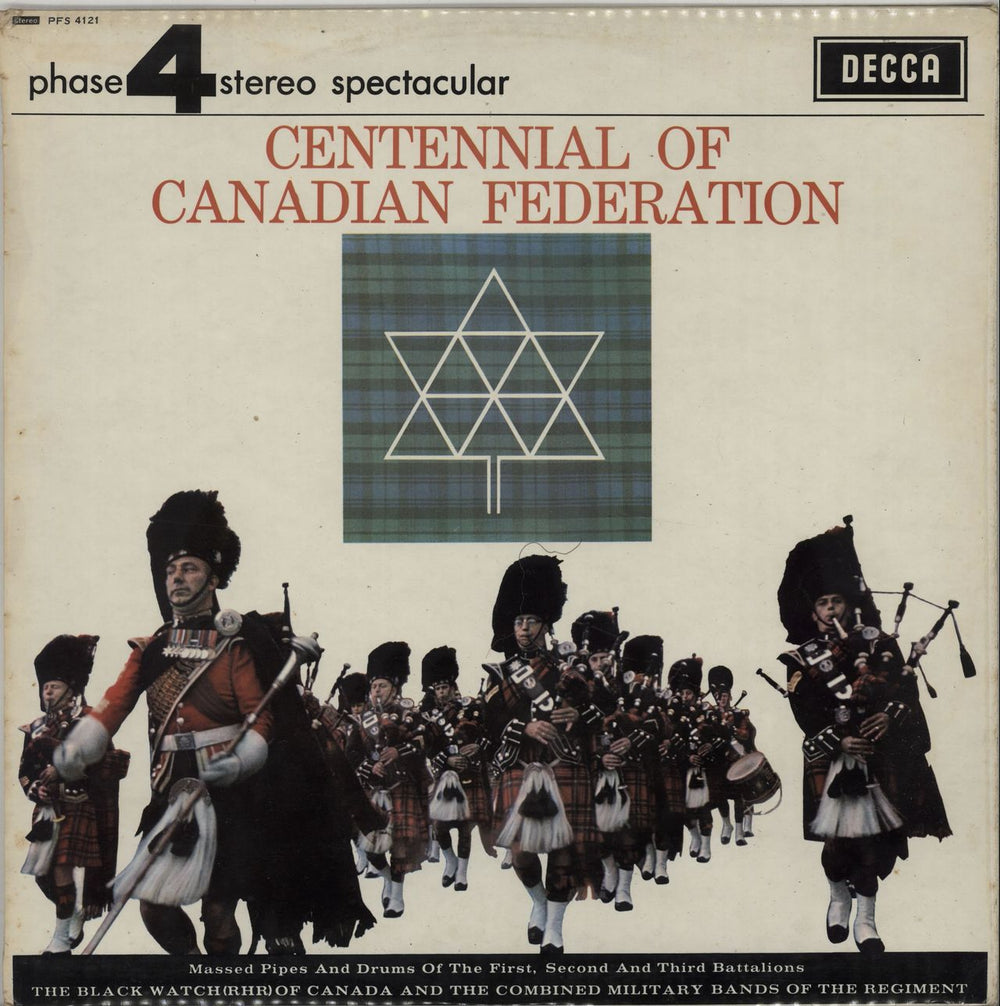 The Black Watch Of Canada Centennial Of Canadian Federation UK vinyl LP album (LP record) PFS4121