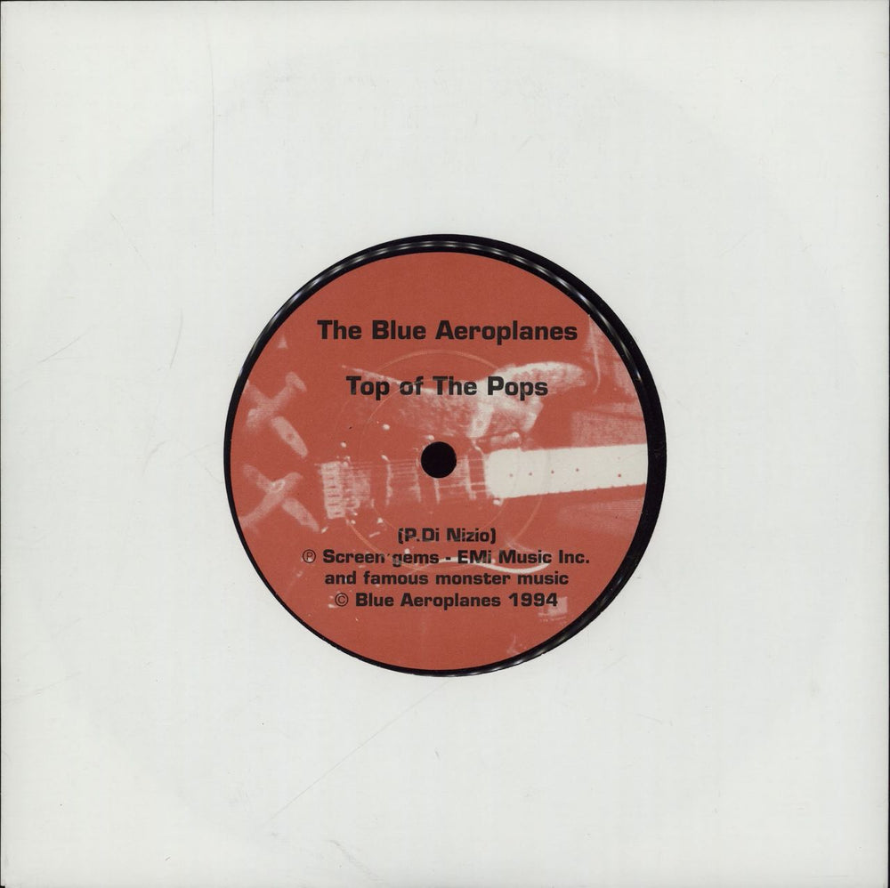 The Blue Aeroplanes I Will Never Forgive You / Top Of The Pops UK 7" vinyl single (7 inch record / 45) BAAH-001