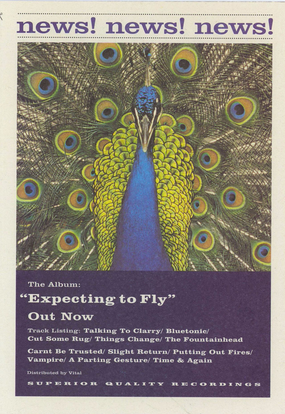 The Bluetones Marblehead Johnson - Numbered + Release Flyer UK 7" vinyl single (7 inch record / 45) 731458190073