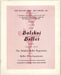 The Bolshoi Ballet New Zealand Tour, July-August, 1962 New Zealand tour programme TOUR PROGRAMME