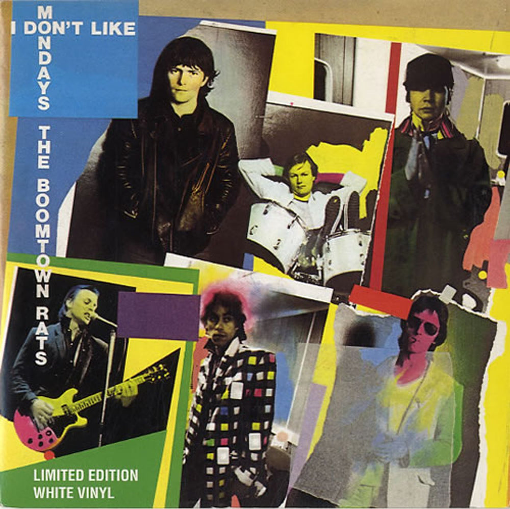 The Boomtown Rats I Don't Like Mondays - White Vinyl UK 7" vinyl single (7 inch record / 45) VER87