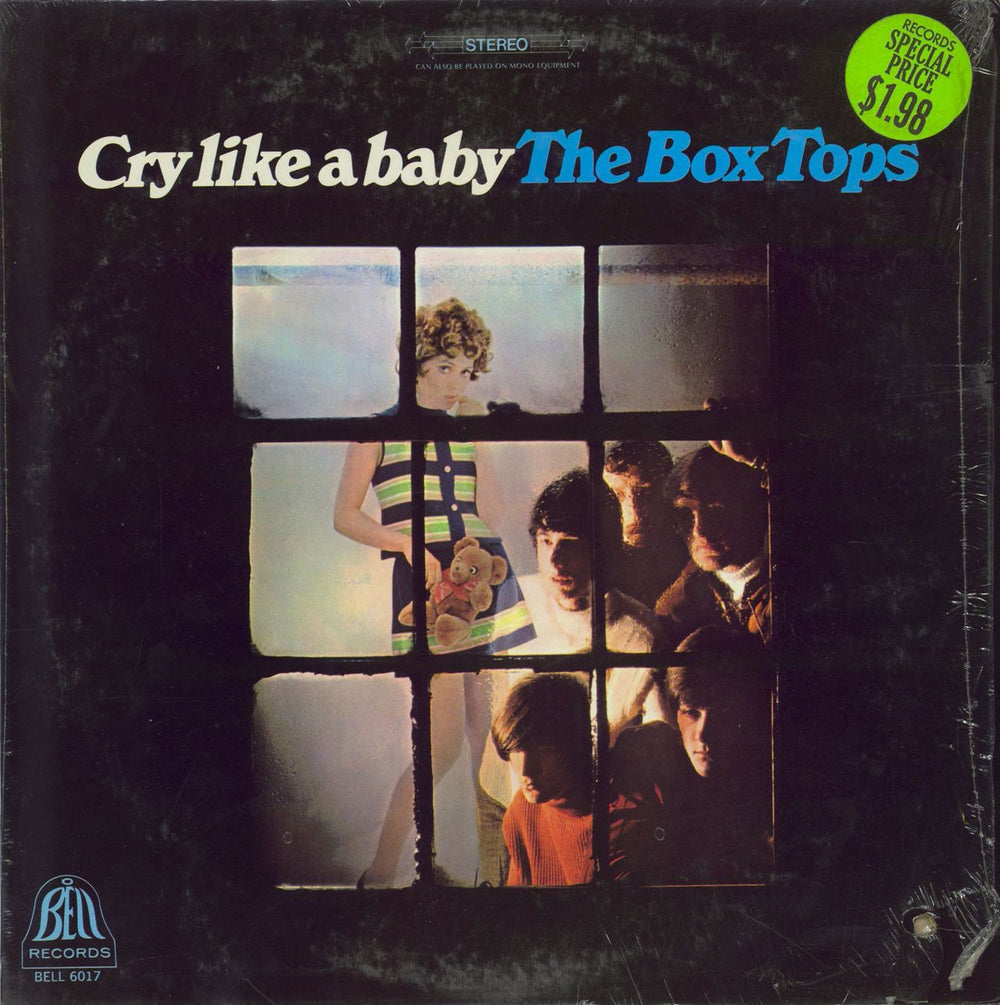 The Box Tops Cry Like A Baby - Shrink US vinyl LP album (LP record) BELL6017