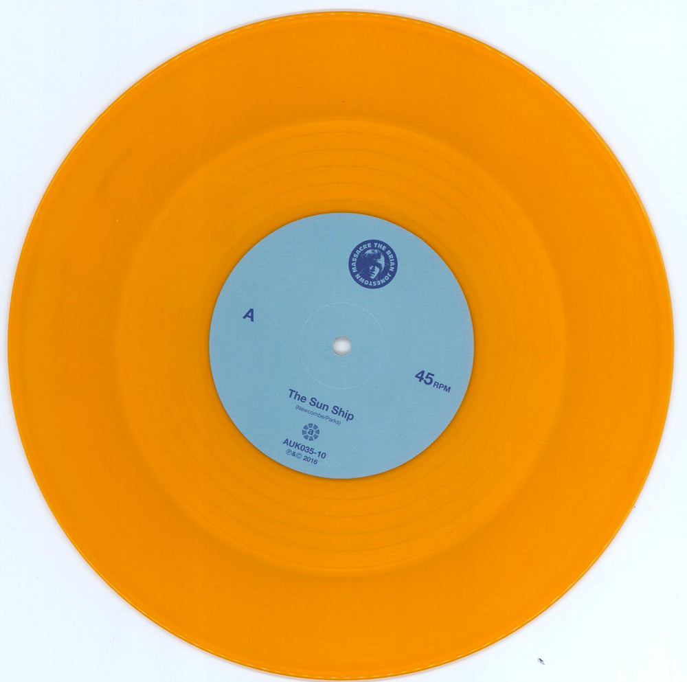 The Brian Jonestown Massacre The Sun Ship - Orange Vinyl UK 10" vinyl single (10 inch record) 5055869507783