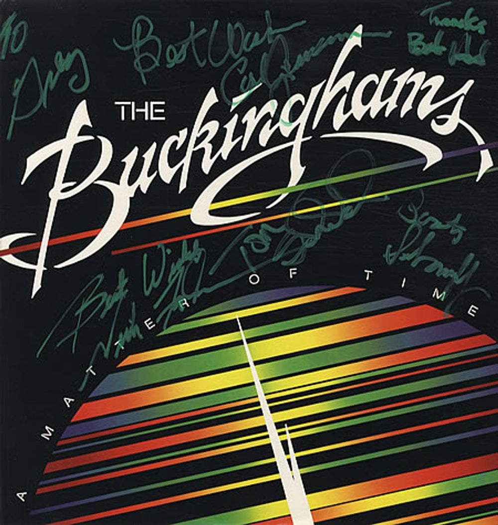 The Buckinghams A Matter Of Time - Autographed US Promo vinyl LP album (LP record) ST73101