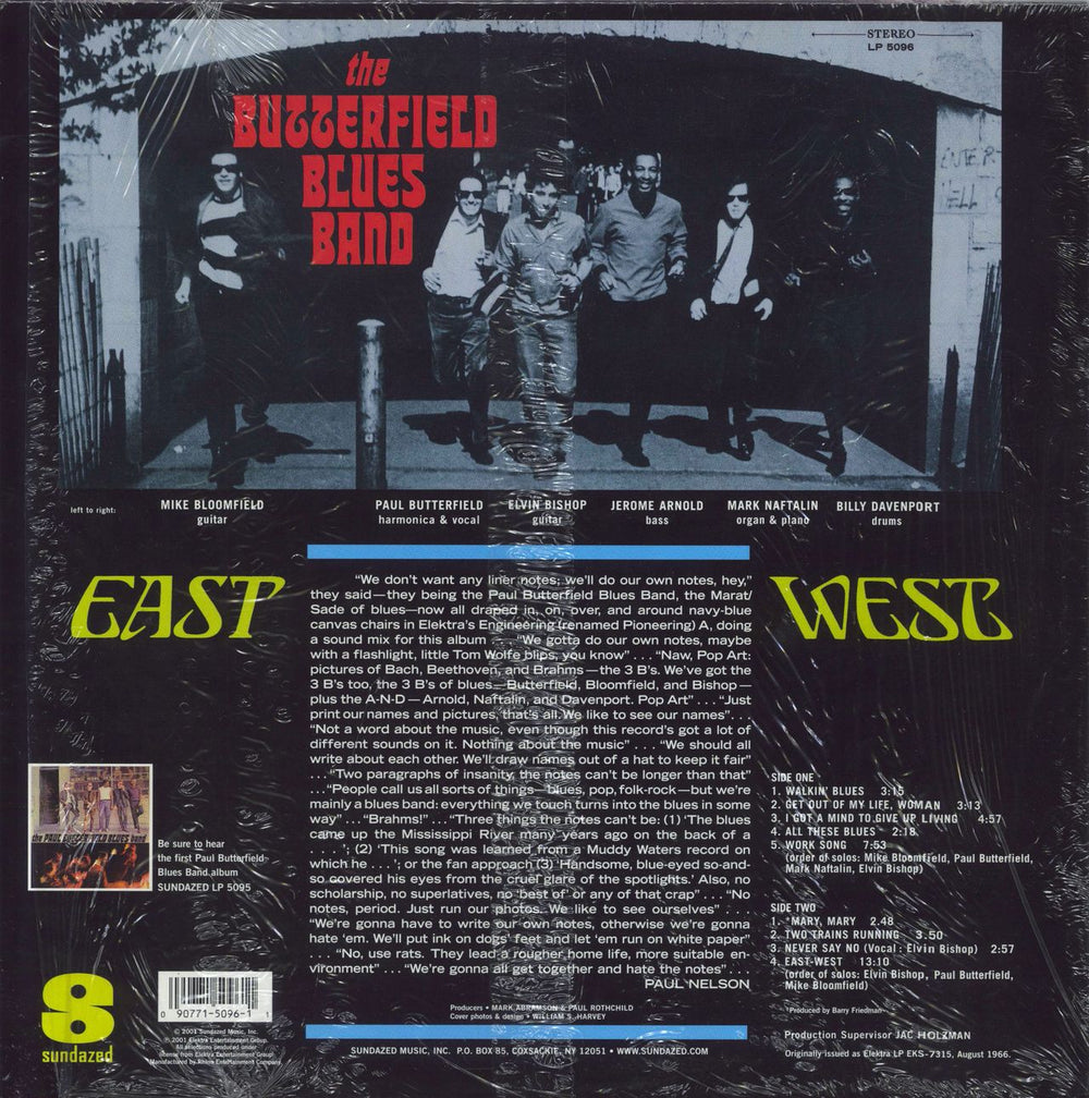 The Butterfield Blues Band East-West US Vinyl LP — RareVinyl.com