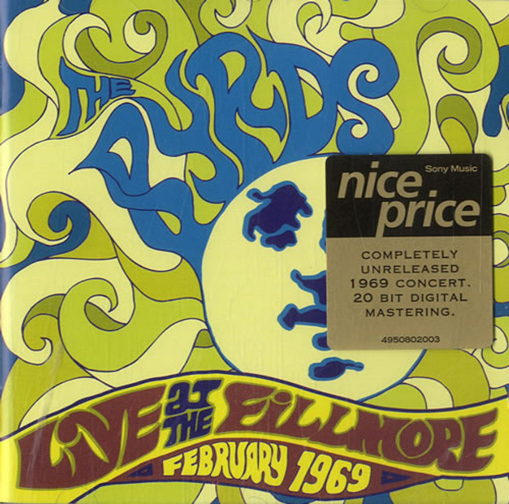 The Byrds Live At The Fillmore - February 1969 UK CD album (CDLP) 4950802