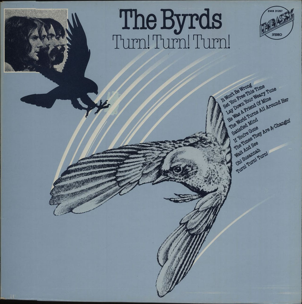 The Byrds Turn! Turn! Turn! UK vinyl LP album (LP record) EMB31257