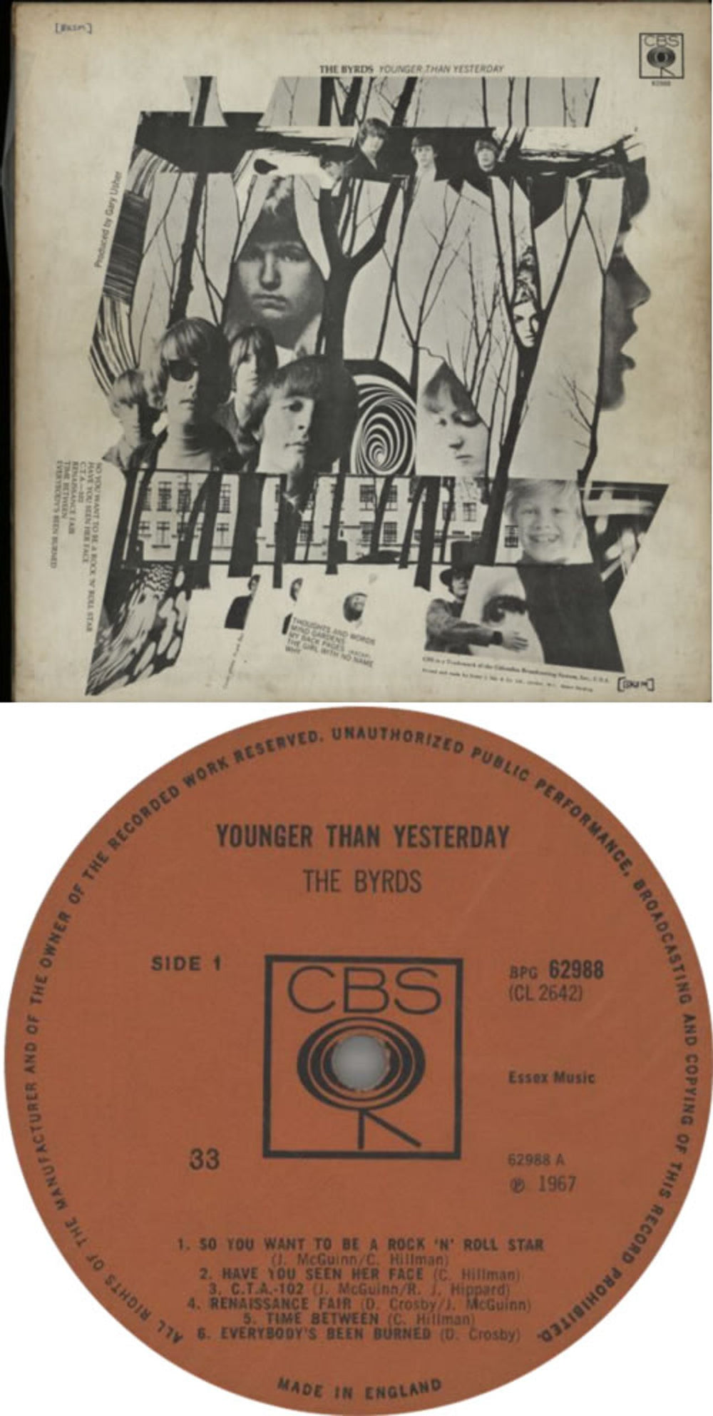 The Byrds Younger Than Yesterday - 1st Mono - VG UK vinyl LP album (LP record) BYRLPYO603406