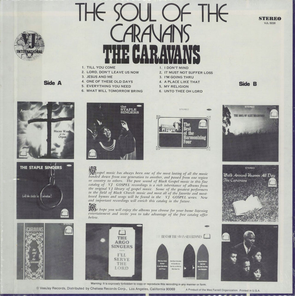 The Caravans The Soul Of The Caravans - Sealed US vinyl LP album (LP record)