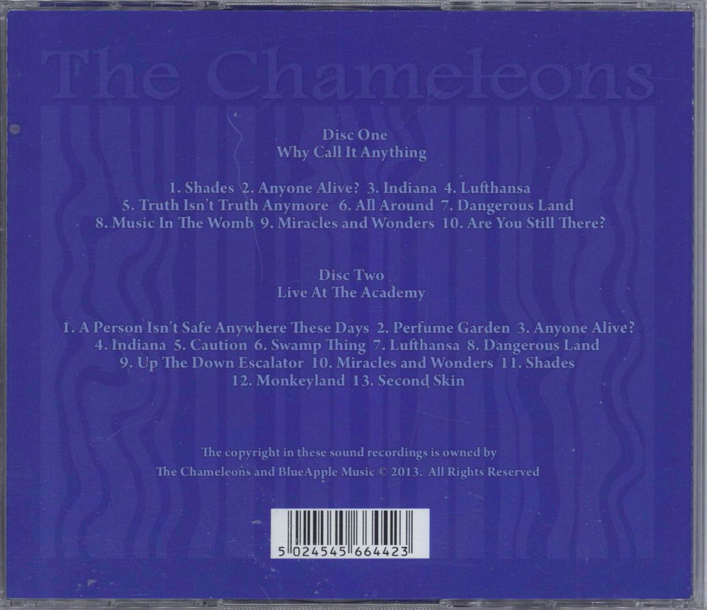 The Chameleons Why Call It Anything UK 2 CD album set (Double CD) 5024545664423