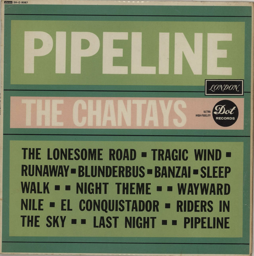 The Chantays Pipeline - EX UK vinyl LP album (LP record) SH-D8087