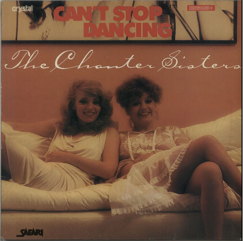 The Chanter Sisters Can't Stop Dancing - Blue Vinyl German 12" vinyl single (12 inch record / Maxi-single) 052CRY61816YZ