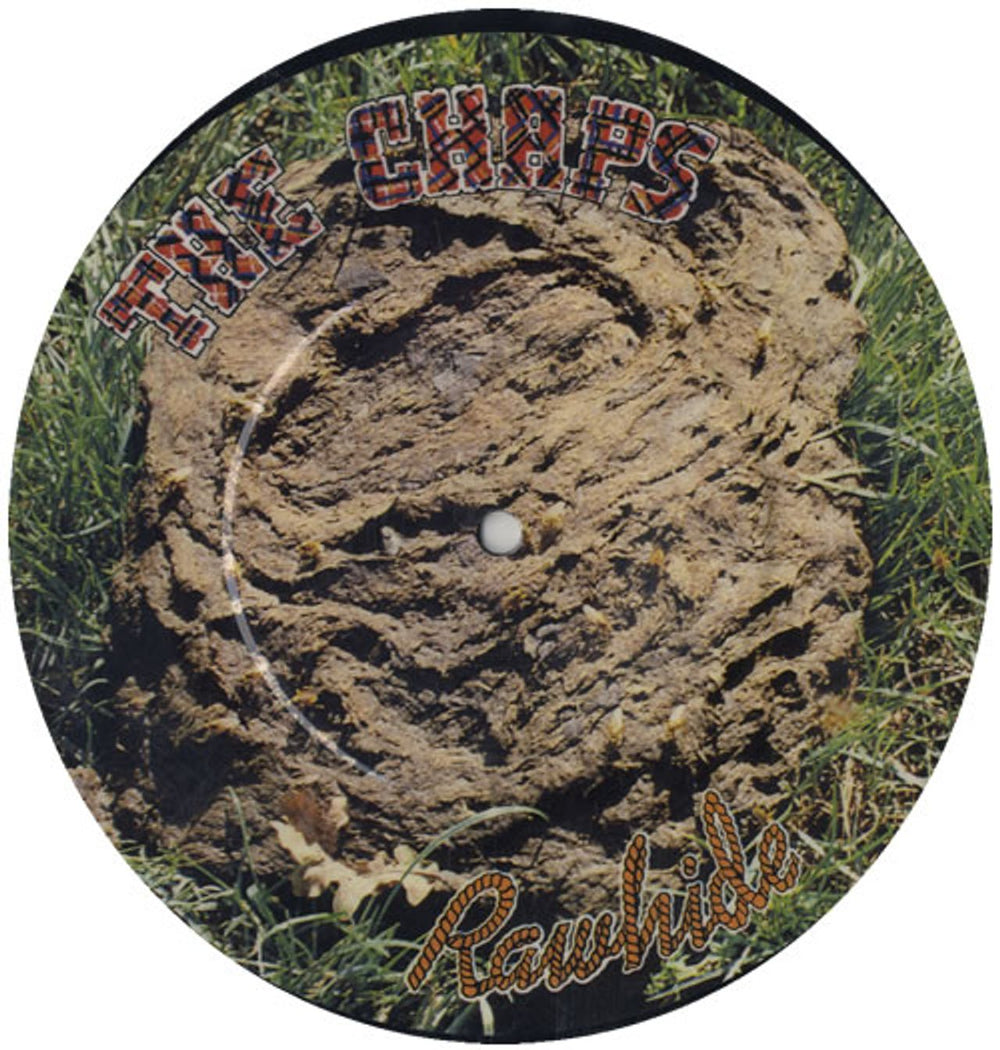 The Chaps Rawhide - Cow Pat UK 7" vinyl picture disc (7 inch picture disc single) PRAW1