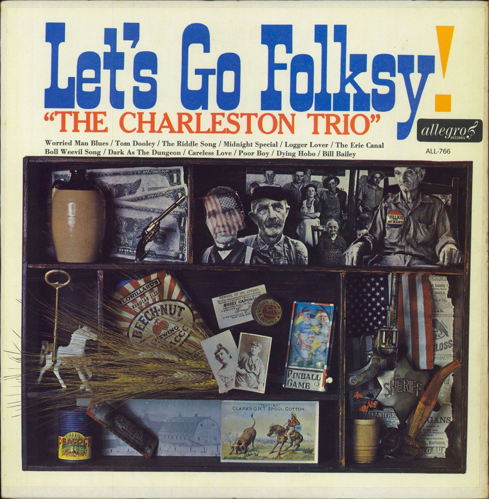 The Charleston Trio Let's Go Folksy! UK vinyl LP album (LP record) ALL766