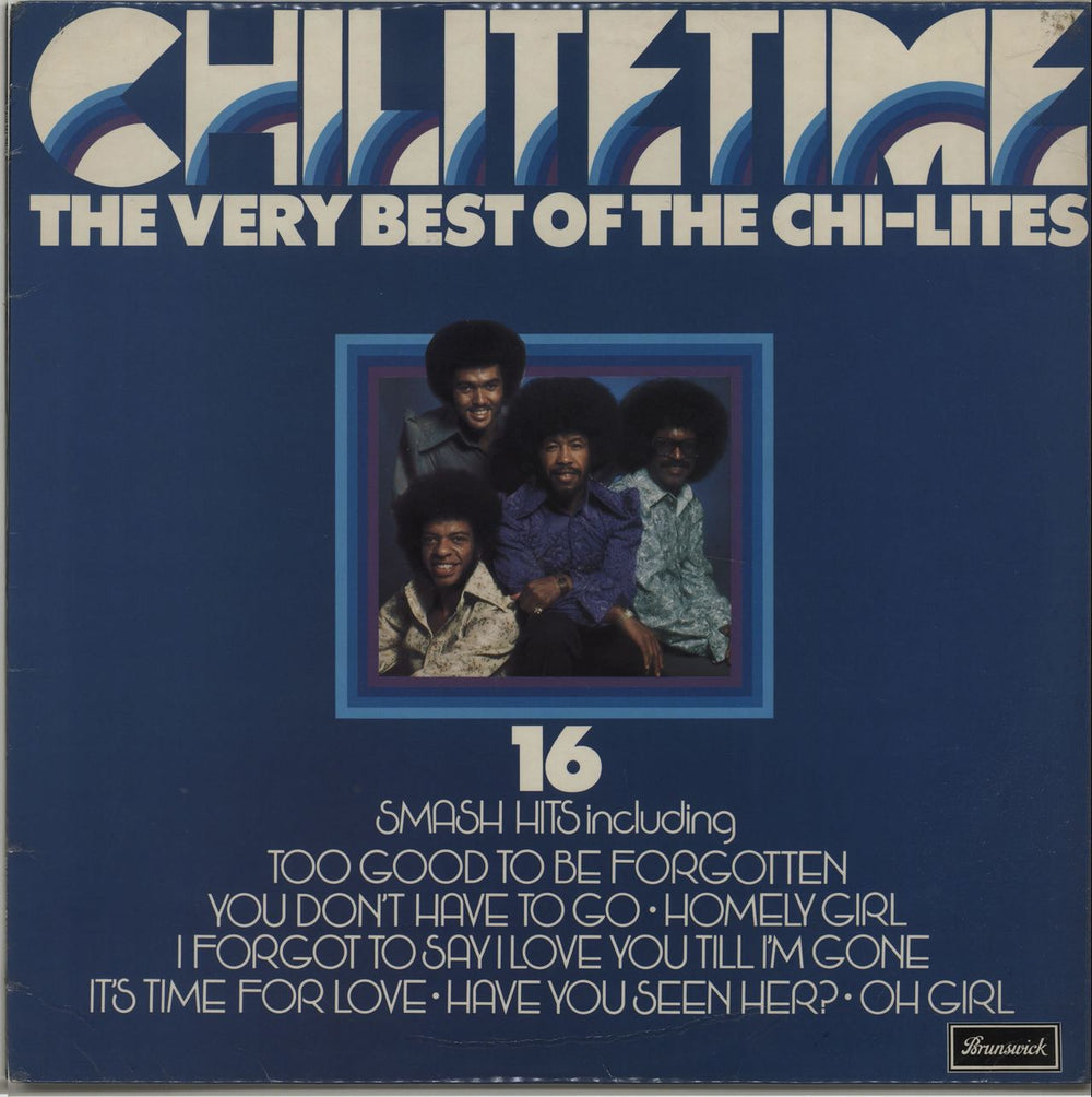 The Chi-Lites Chi-Lites - The Very Best Of The Chi-Lites UK vinyl LP album (LP record) BRLS3023