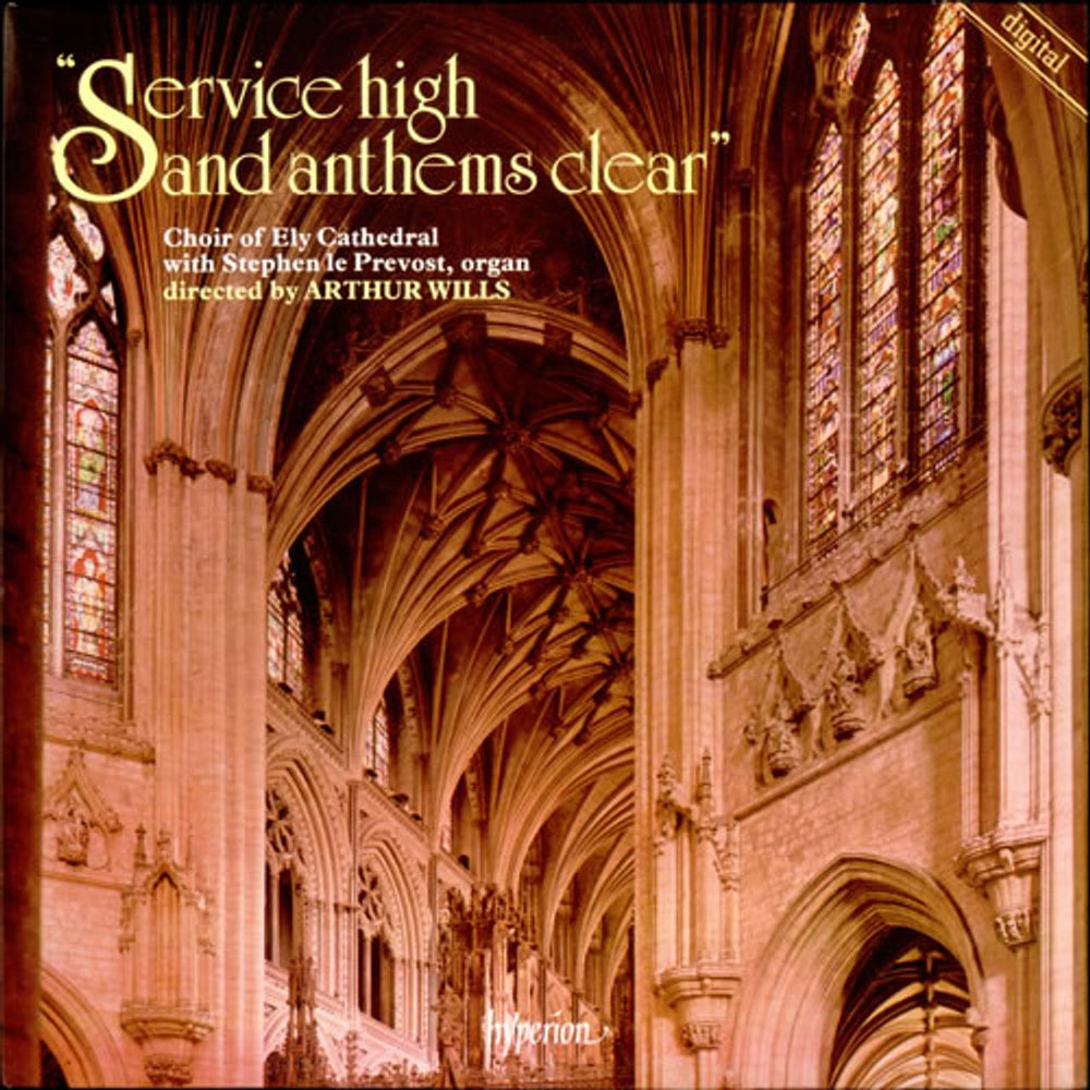 The Choir Of Ely Cathedral Service High and Anthems Clear UK vinyl LP album (LP record) A66012