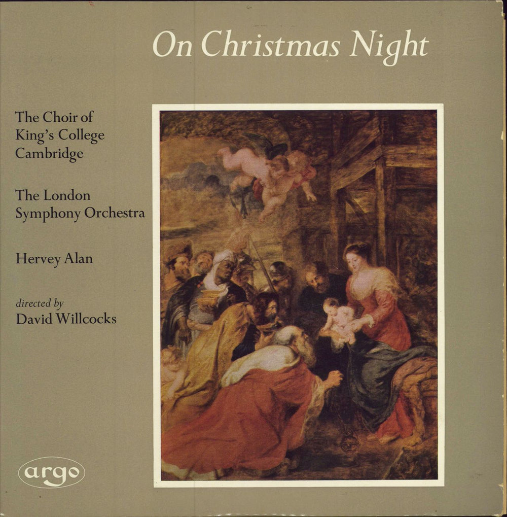 The Choir Of King's College, Cambridge On Christmas Night UK vinyl LP album (LP record) RG333